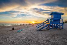 lifeguard stand on the beach