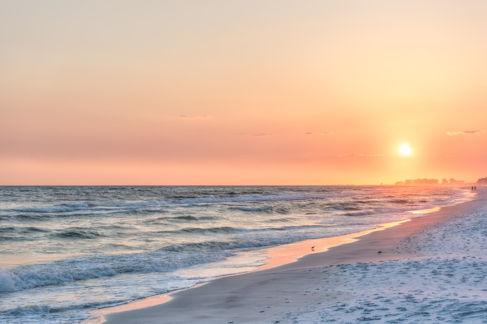 Florida Gulf Coast beachside sand