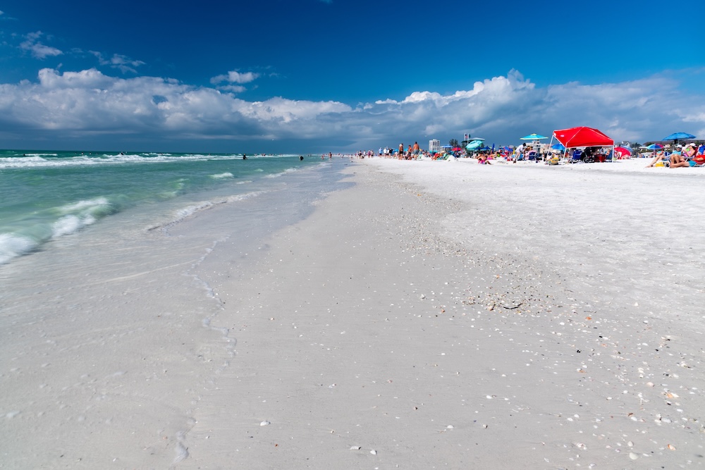 siesta key beach florida gulf coast spring break